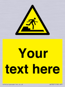 Custom warning Submerged step or steps